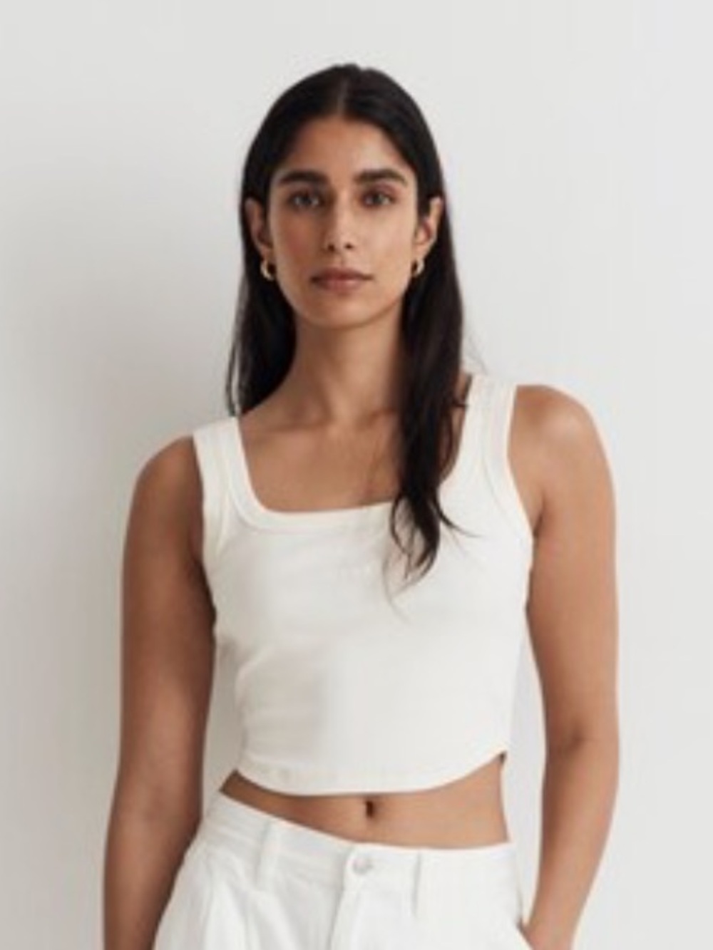 Madewell Sleekhold Crop Tank - Picture 2 of 7